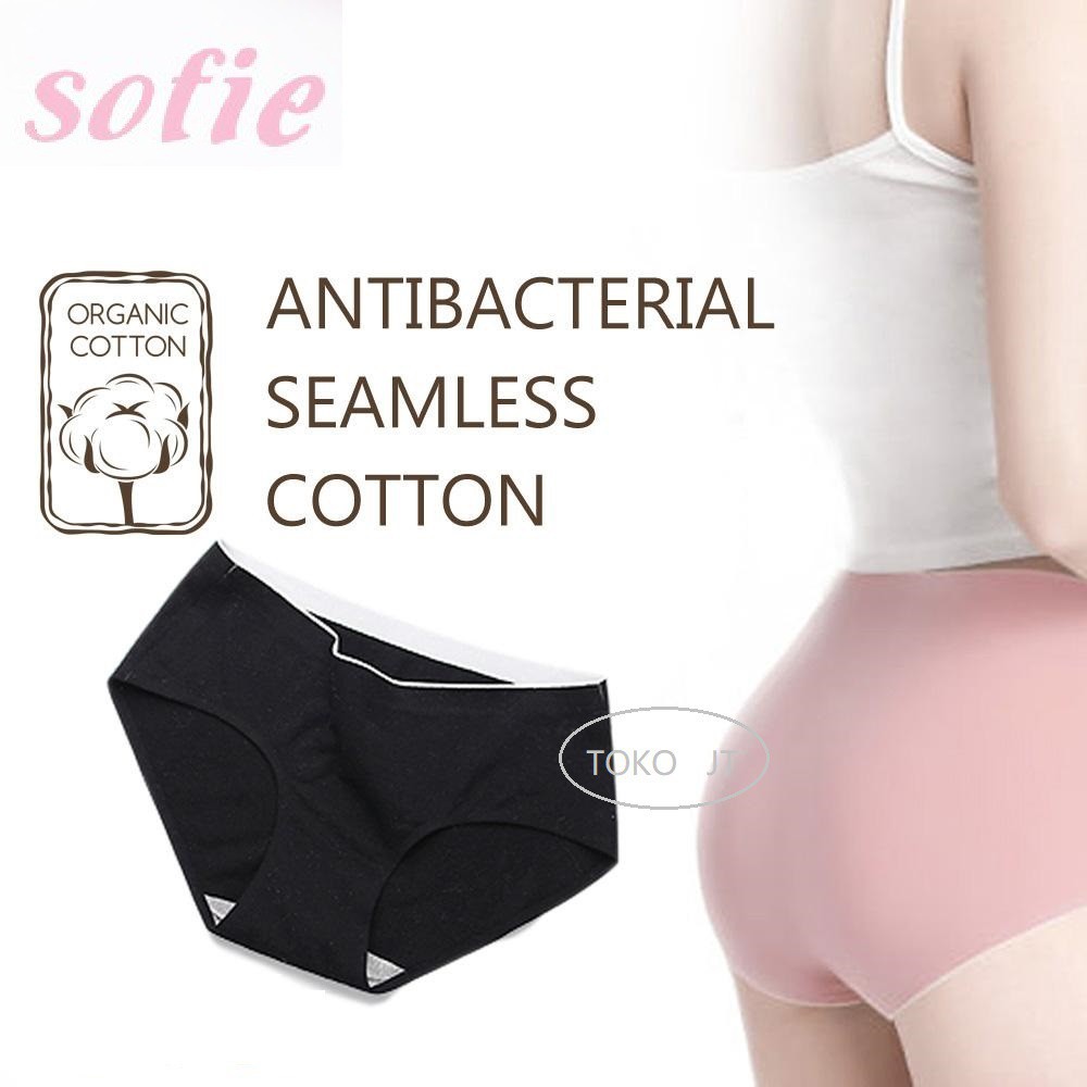 Celana Dalam Brief Wanita dengan Bahan Katun Halus Seamless 33684 SOFIE L/XL / CD Seemless Wanita