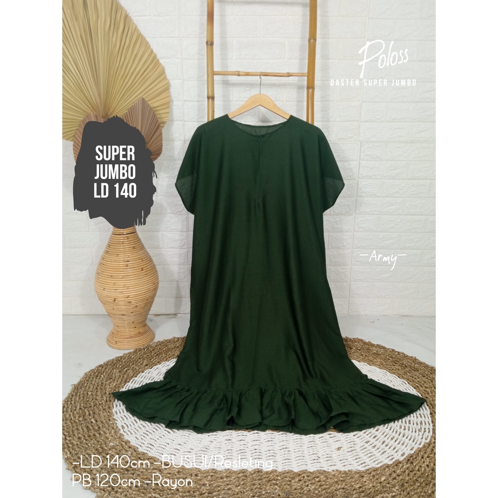 LD 140cm Daster Super Jumbo (42 Motif) (Part 2) dan  Daster Kaftan Viral LD 150cm Ruffle Big Size-7