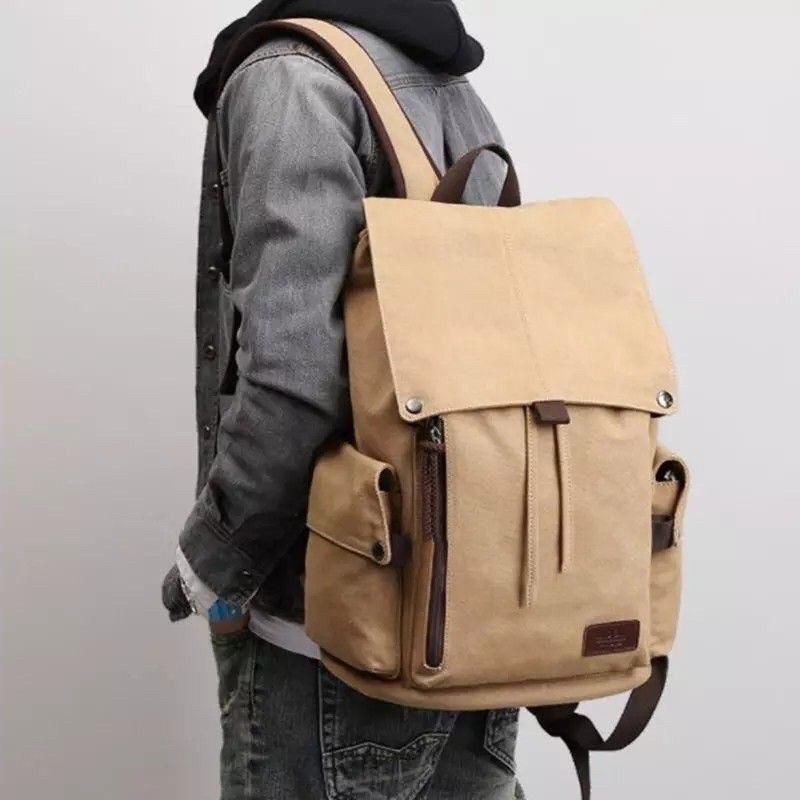 GHbag Klub New Arrival - Tas Ransel canvas IAC Backpack Up to 15 inch - Tas Pria Tas Wanita Daypack