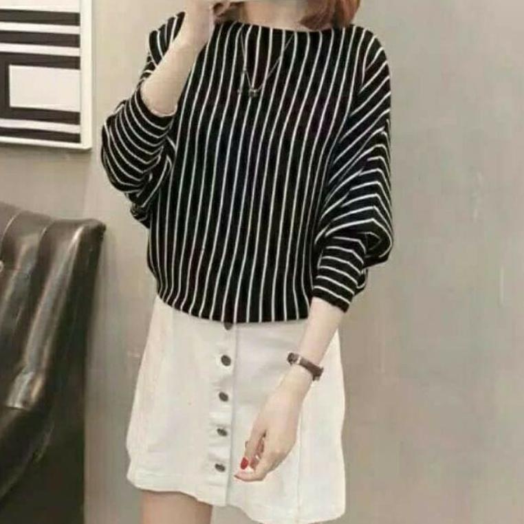 (Y2O3) Best Seller - Lasperal Salur Rajut Batwing Premium Jumbo Ld 120 / Atasan Rajut Wanita / Baju 