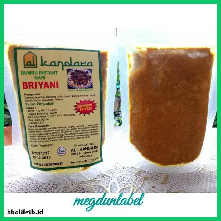 

gnidderdsaus- bumbu nasi briyani alkandara -asliiiiii.