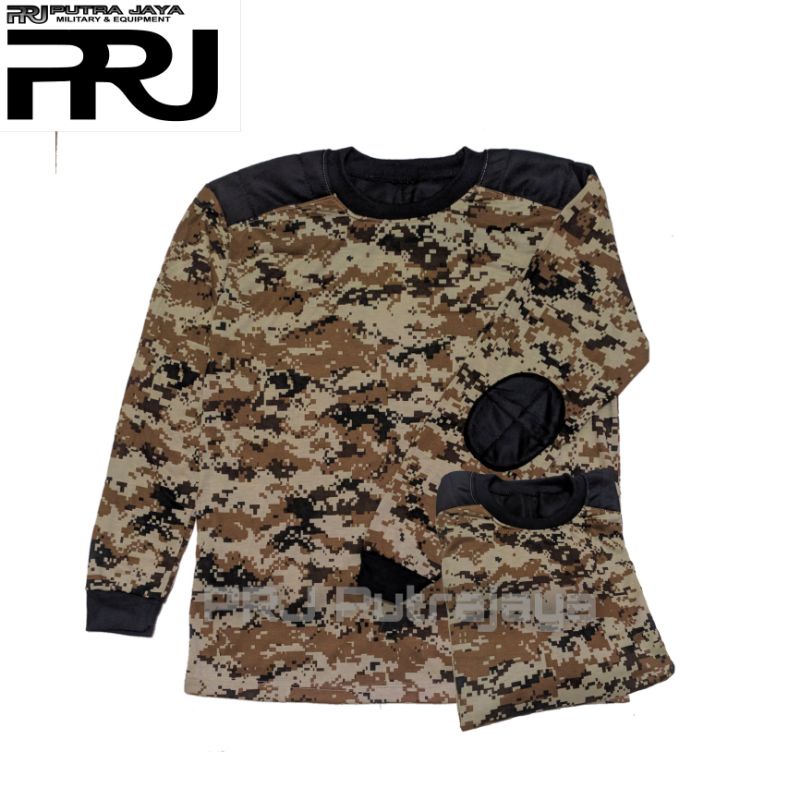Kaos Lengan Panjang Loreng Digital Gurun / Kaos Loreng Digital Gurun / Kaos Decker Digital Gurun