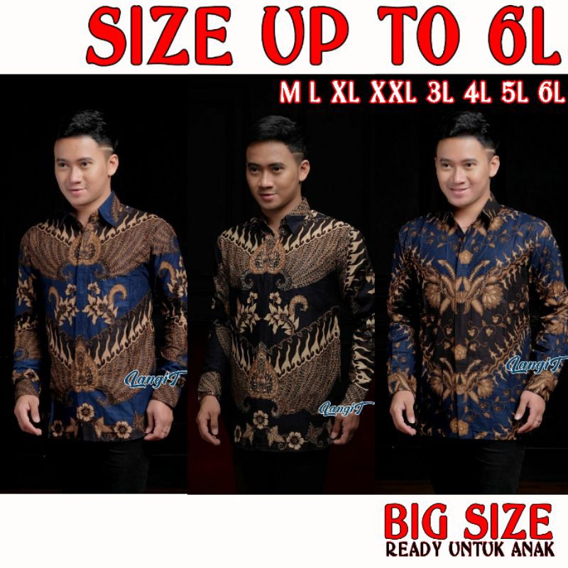 BATIK JUMBO NEW MOTIF BIG SIZE JUMBO M,L,XL,XXL,3XL,4XL,5XL,6XL,7XL,8XL,9XL,10XL,MURAH BATIK JUMBO