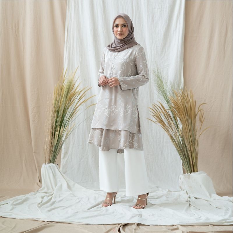 PL Nala Tunik Heaven Lights size L - soft Mocca