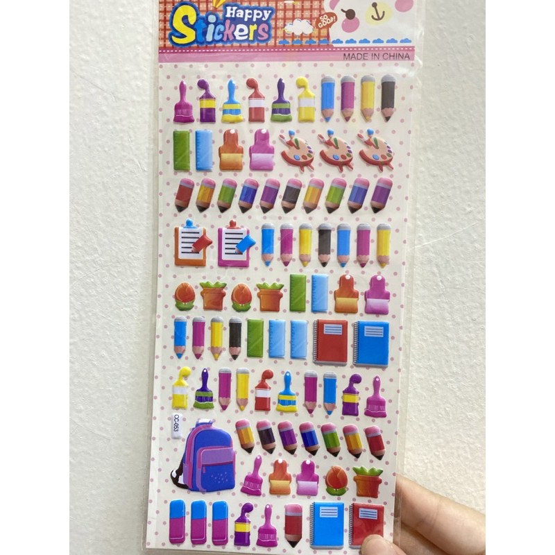 Sticker karakter pooh frozen boy girl music princess avenger 3D glitter-Alt tulis