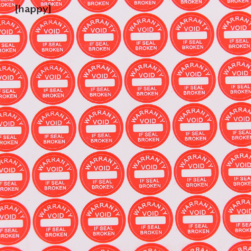 Ha 208pcs Stiker Garansi Fragile 10mm Universal Untuk Segellabel