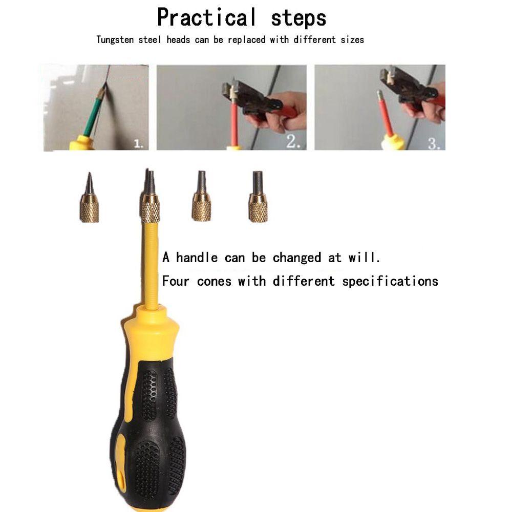 Solighter Ceramic Tile Slotter Hand Tools Alat Pembersih Jahitan Baja Tungsten Slotter