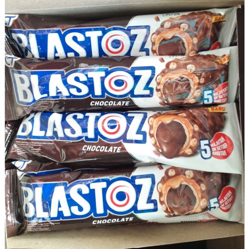 

(SIAP KIRIM) Wafer Roll Blastoz Chocolate 24gr 1box (12pcs)