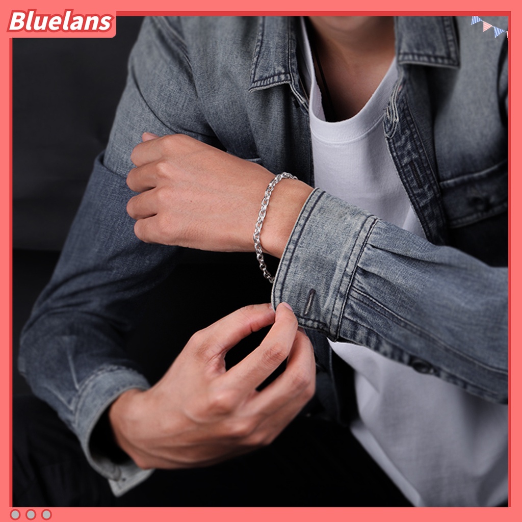 Gelang Rantai Lapis Silver Model Twisted Gaya Elegan Untuk Wanita