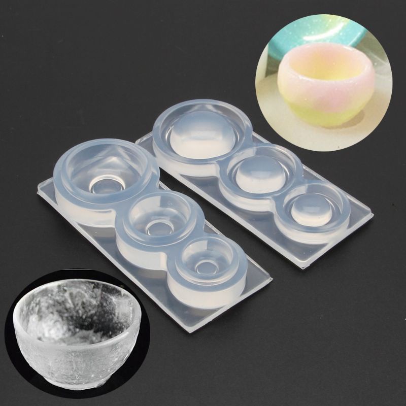 SIY  Cute Mini Bowl Silicone Resin Molds Earrings Pendant Necklace Jewelry Mold Tools