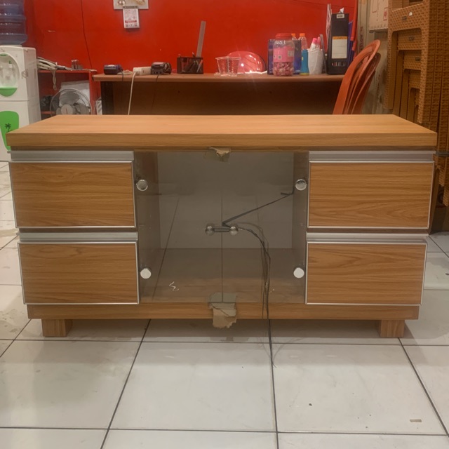 Buffet tv minimalis mewah Coklat muda