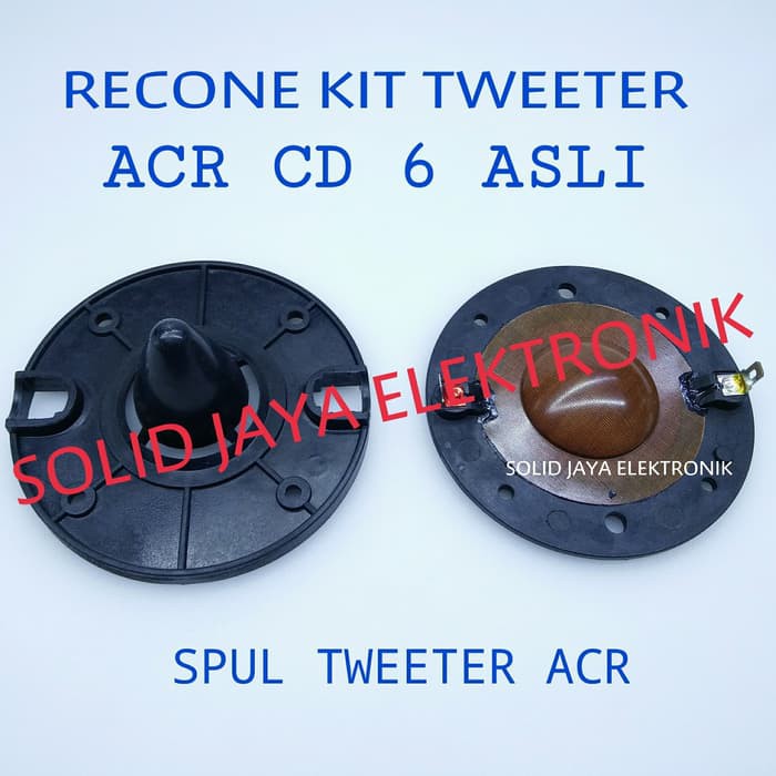 SPUL TWEETER ACR CD 6 ASLI RECONE KIT ACR SPULL TWITER ACR CD6 ORIGINAL ACR CD-6 TWITEER RECONE KIT