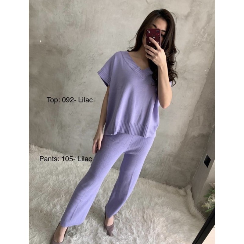 GBY CLOTHING - NANA ONE SET (ATASAN DAN PANTS TERPISAH)-LILAC PANT