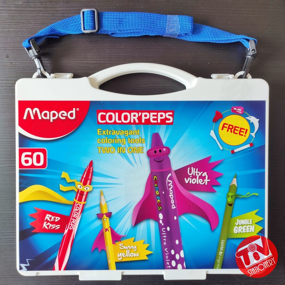 

Coloring Set MAPED Extravagant 60 Colors (Crayon & Pensil Warna)