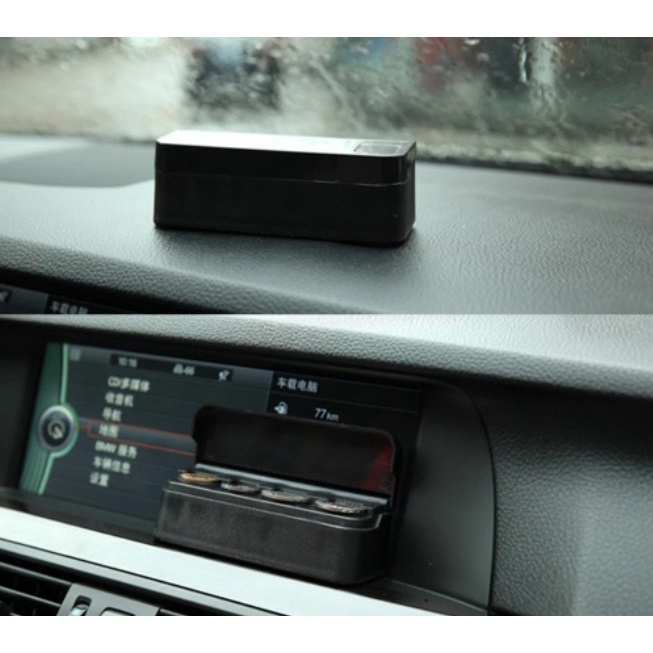 Car Coin Pocket Case Storage 4 Slot Holder Organizer Tempat Uang Koin Receh Logam