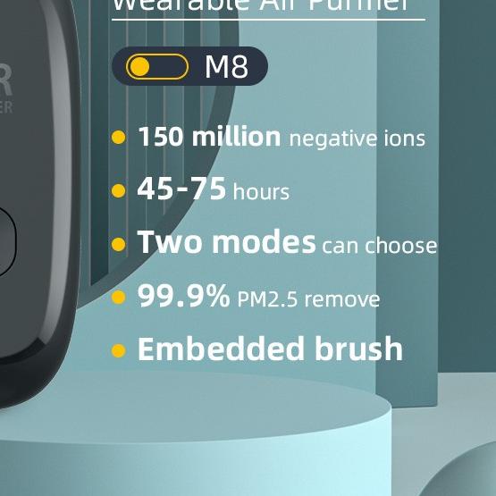 JAMAY Air Purifier M8 Mini Portable Air Purifier Necklace