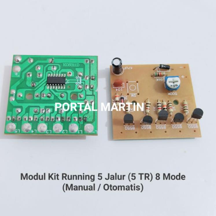 ハ Modul LED Running 5 Jalur 5TR 8 Mode Kedip Terbaru