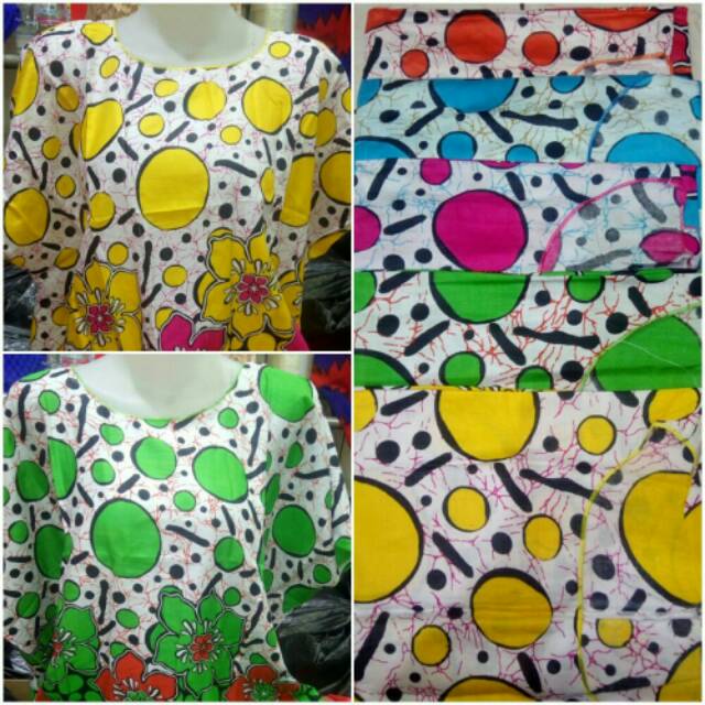 TERBARU Blus Santai Wanita Super Jumbo Motif Polkadot