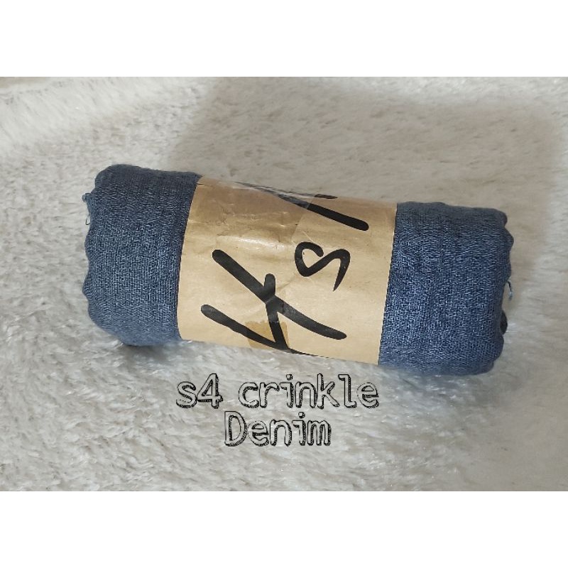 [COD] PASHMINA CRINKLE / CRINGKLE KUSUT /CRINGKLE RAWIS / HIJAB SHAWL PREMIUM RAWIS negro-SEGIEMPAT-DENIM