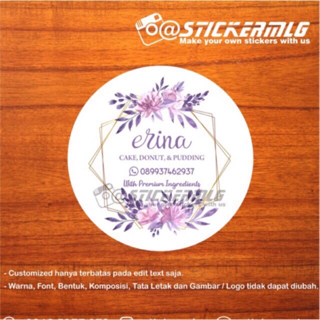 

Sticker Label Produk 0256