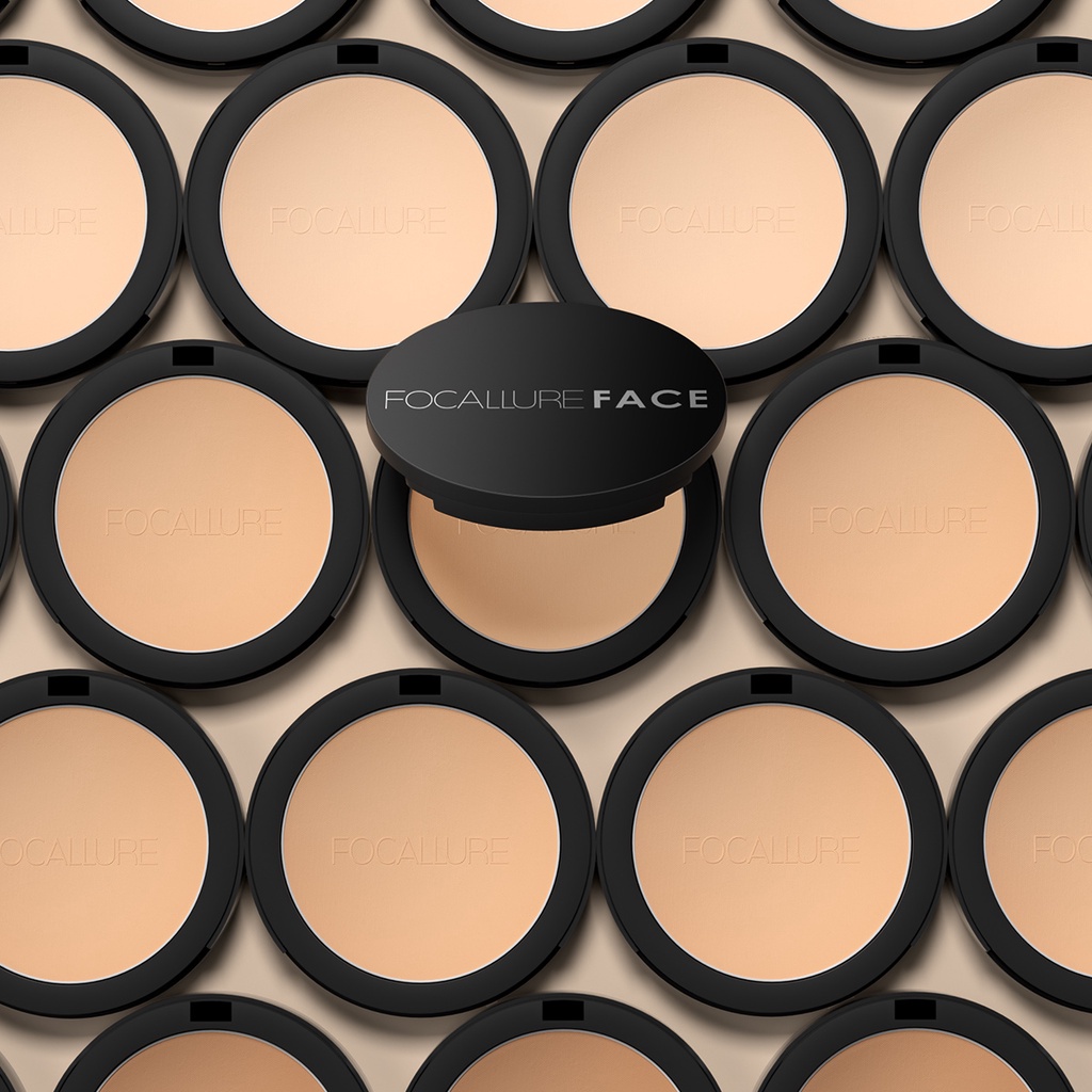 FOCALLURE Oil Control Pressed Powder Matte FA 16 - Bedak Padat