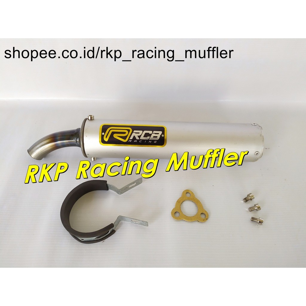 Silencer only knalpot RCB untuk motor 2 tak Ninja 150 R RR SS RX-King RX-Z Satria 2 tak F1ZR FIZ R