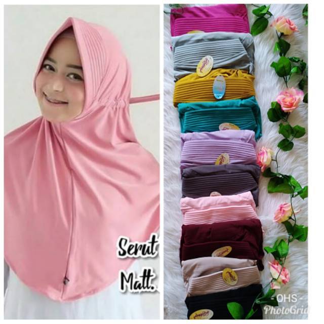 Hijab serut Amanda polos