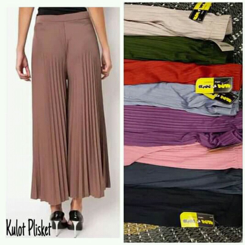 kulot plisket panjang/kulot plisket panjang 95cm SALMAN
