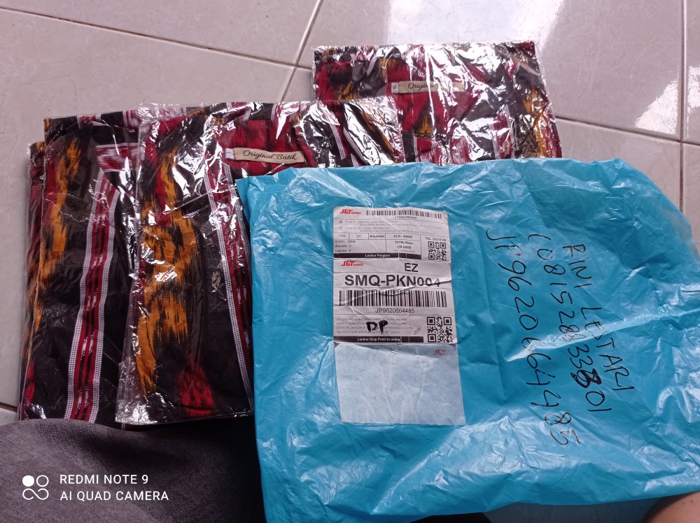 Tunik Serut Motif Songket Batik Modern