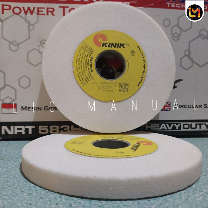 gerinda kinik 6 INCH Grit 60 KINIK WA 60 KV 150 x 13 x 31.75 mm