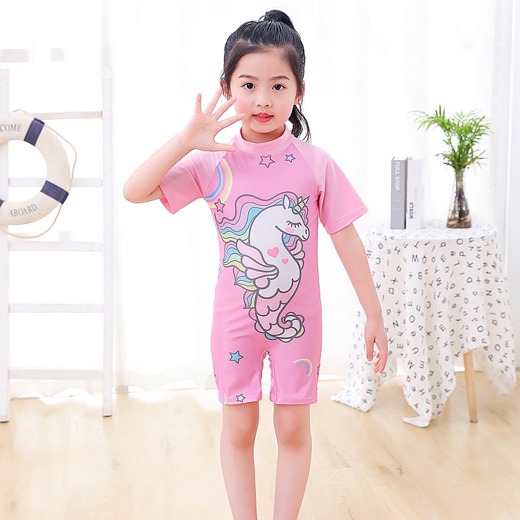 Baju Renang Anak Perempuan Karakter Lengan Pendek Baju Renang Import