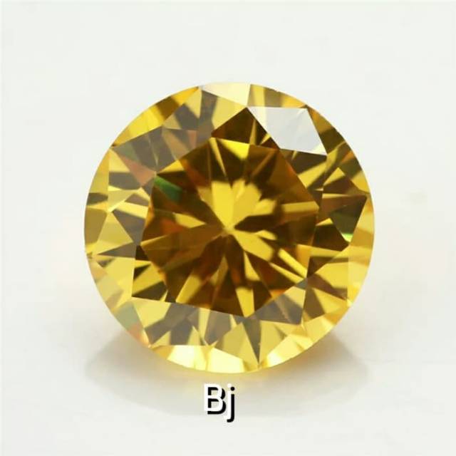 A5 Quality Fancy Color 7 - 7,5 MM Pink Yellow Round Cubic Zirconia A5 Quality