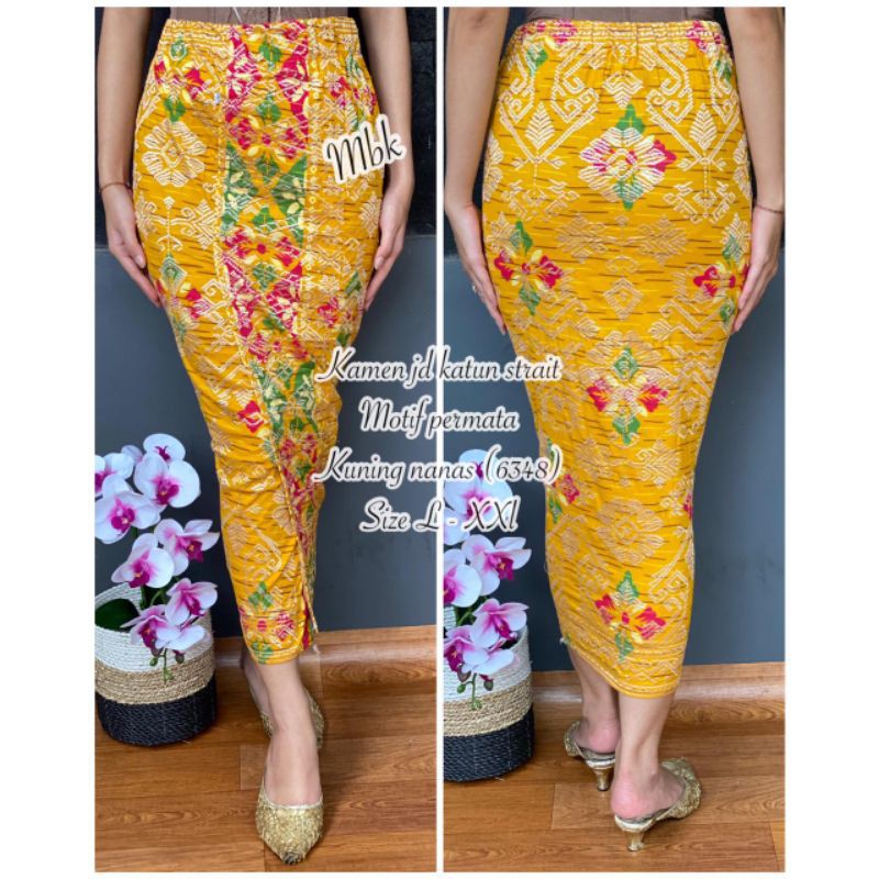 Rok Kamen Jadi Bordir Songket Strait Premium