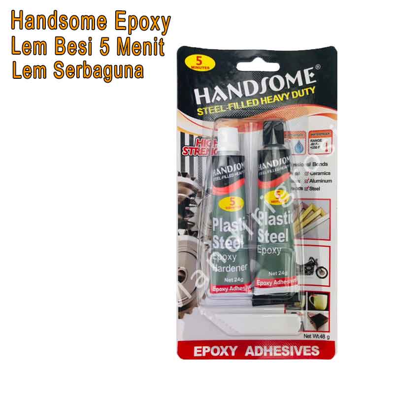 Lem Besi 5 Menit * Handsome Epoxy * Lem Serbaguna * Alat Perekat