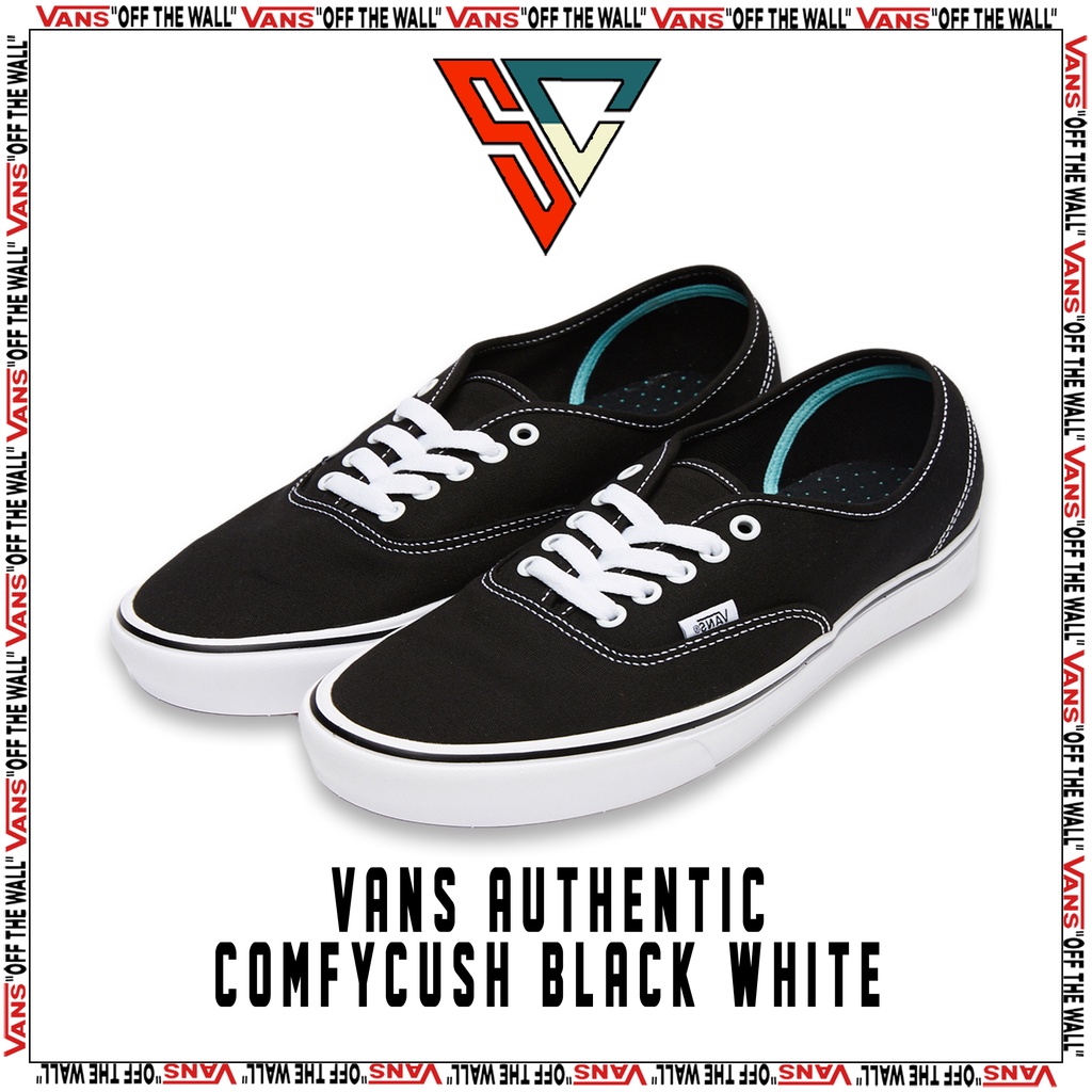 Vans Authentic Comfycush Black White Original Global Market
