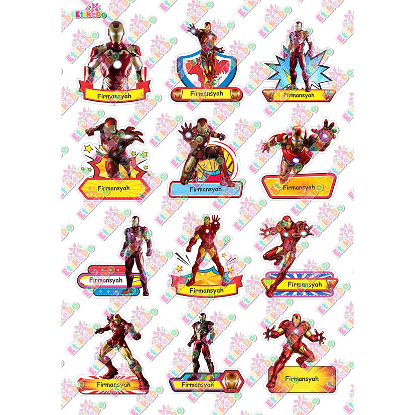 

LABEL NAMA IRON MAN 48 STIKER - ANTI AIR/ROBEK/LUNTUR -1 Nama IR1L1