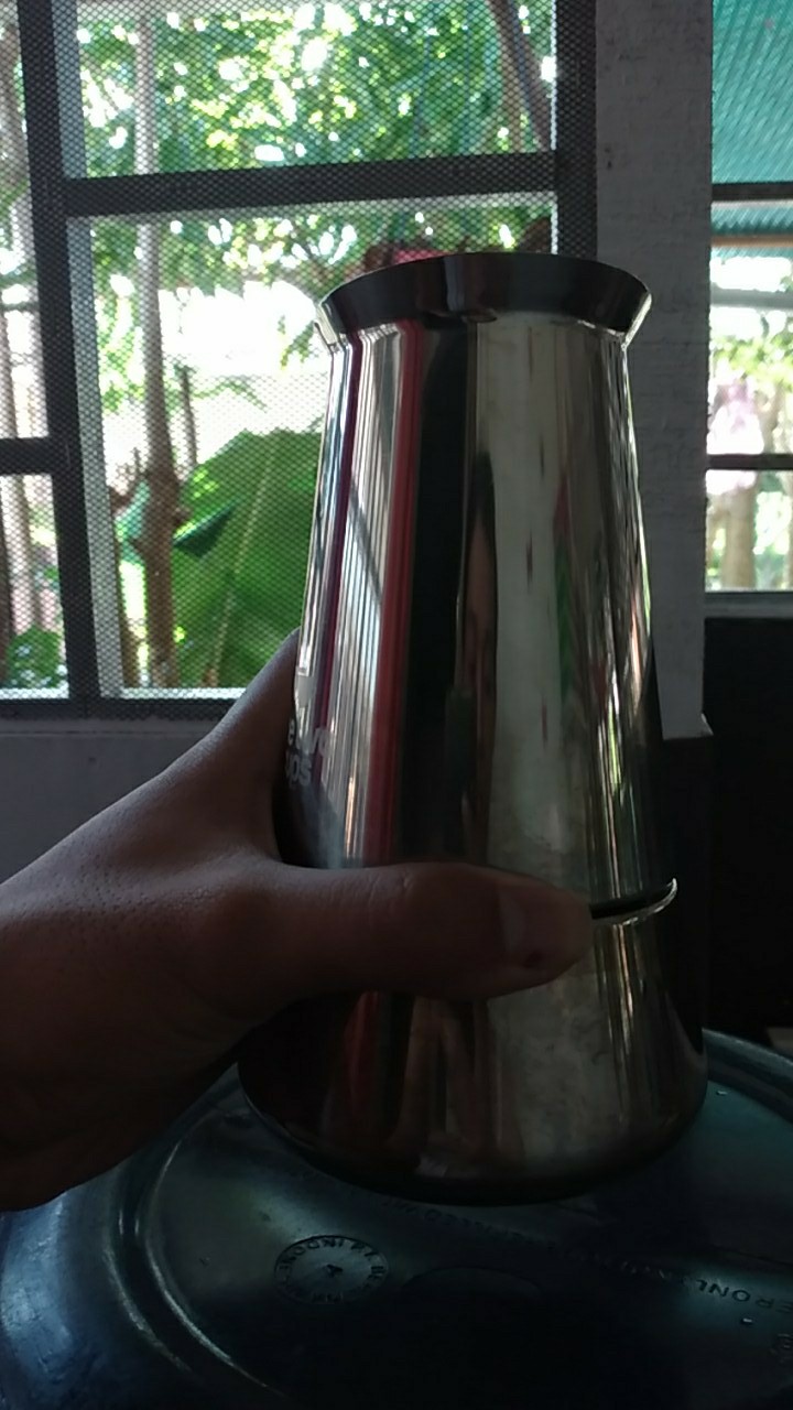 Onetwocups Espresso Coffee Maker Moka Pot Teko Stovetop Filter Stainless Steel - Silver