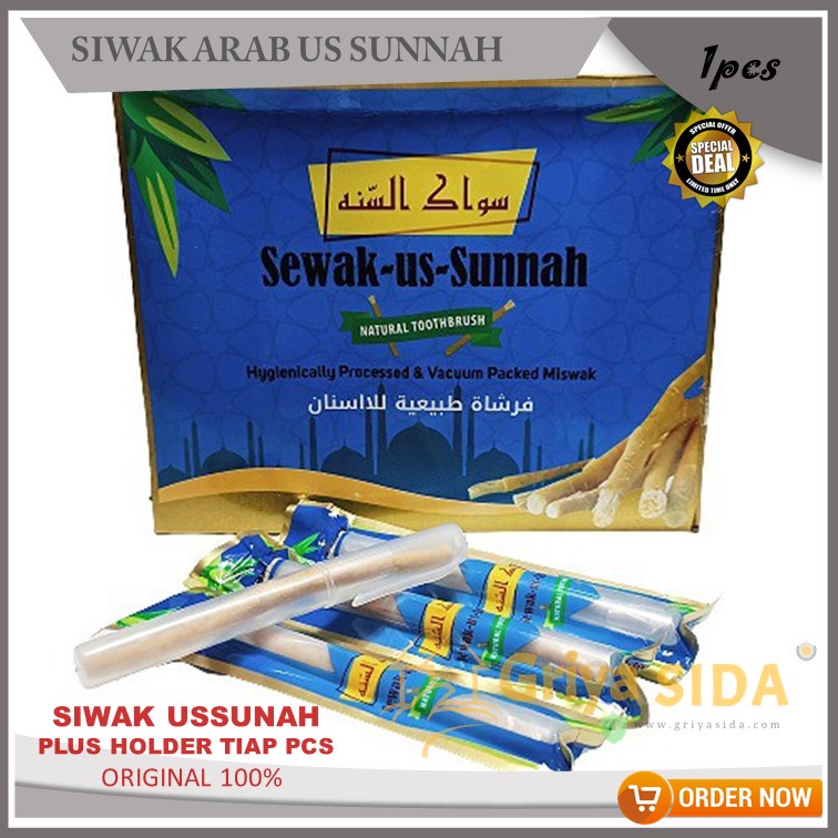 Siwak plus holder us sunnah siwak pulpen siwak miswak SUNNAH PLUS HOLDER PROMO