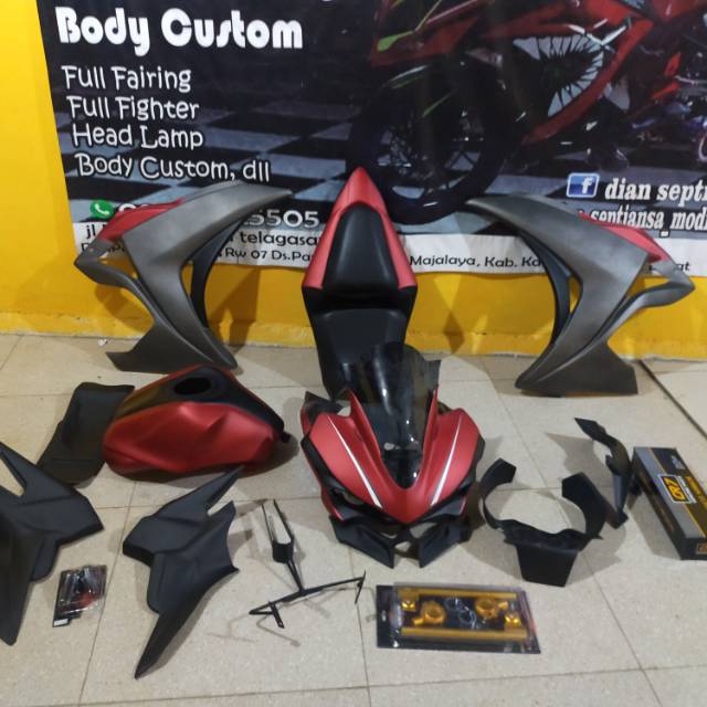 Full Fairing R25 PNP untuk Byson Karbu
