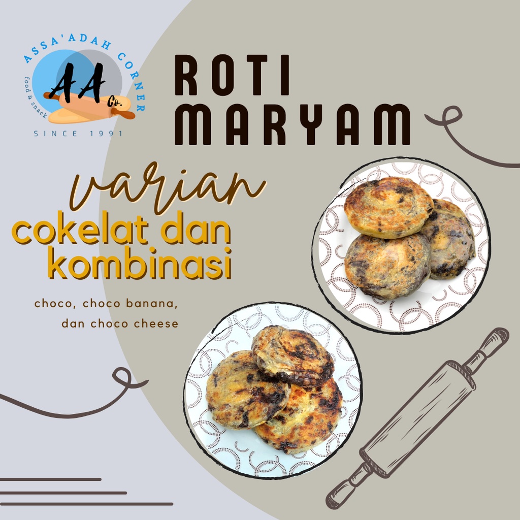 

HOMEMADE ROTI MARYAM FROZEN MINI PACK RASA COKLAT DAN DUA KOMBINASI RASA