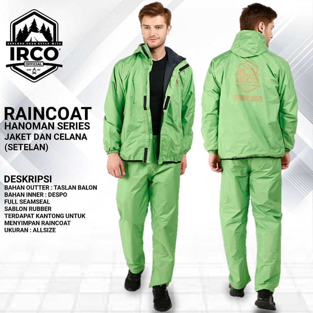 JAS HUJAN SETELAN RAINCOAT PONCO JAKET CELANA  