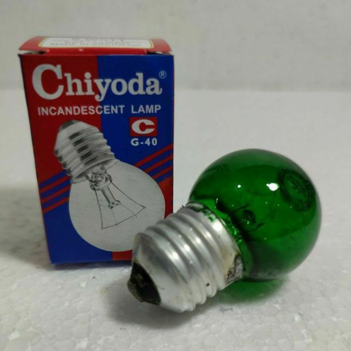 LAMPU PIJAR 5W WATT HIJAU GREEN E27 MEREK CHIYODA