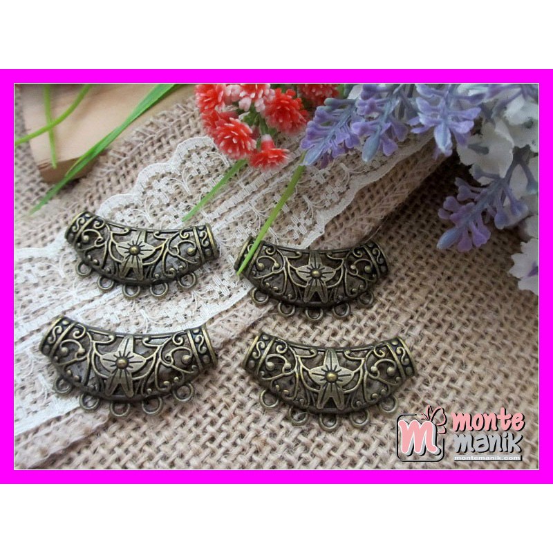 

Bahan Craft Pembatas Hias Ukir Bronze - SPACER-015