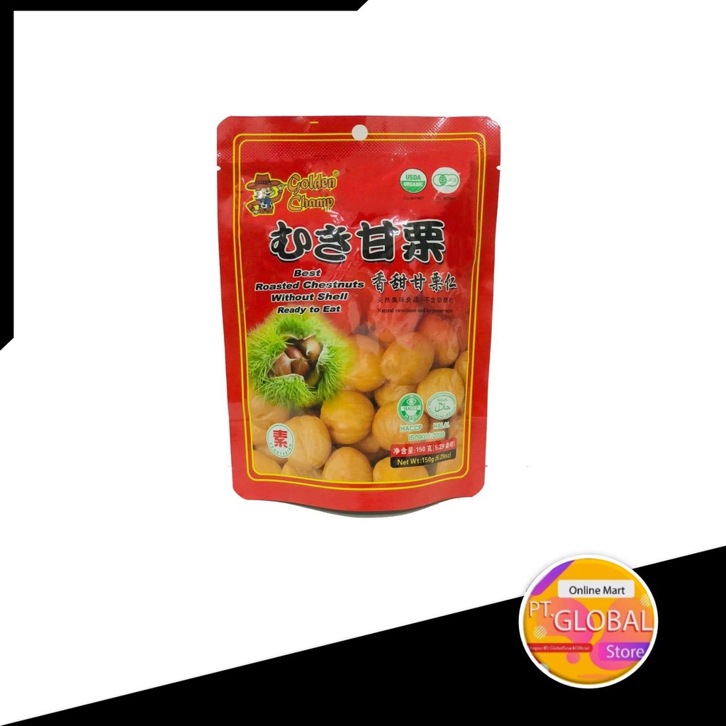 

Golden Cham Chestnuts / Kacang Kastanye 100% Vegetarian & Halal