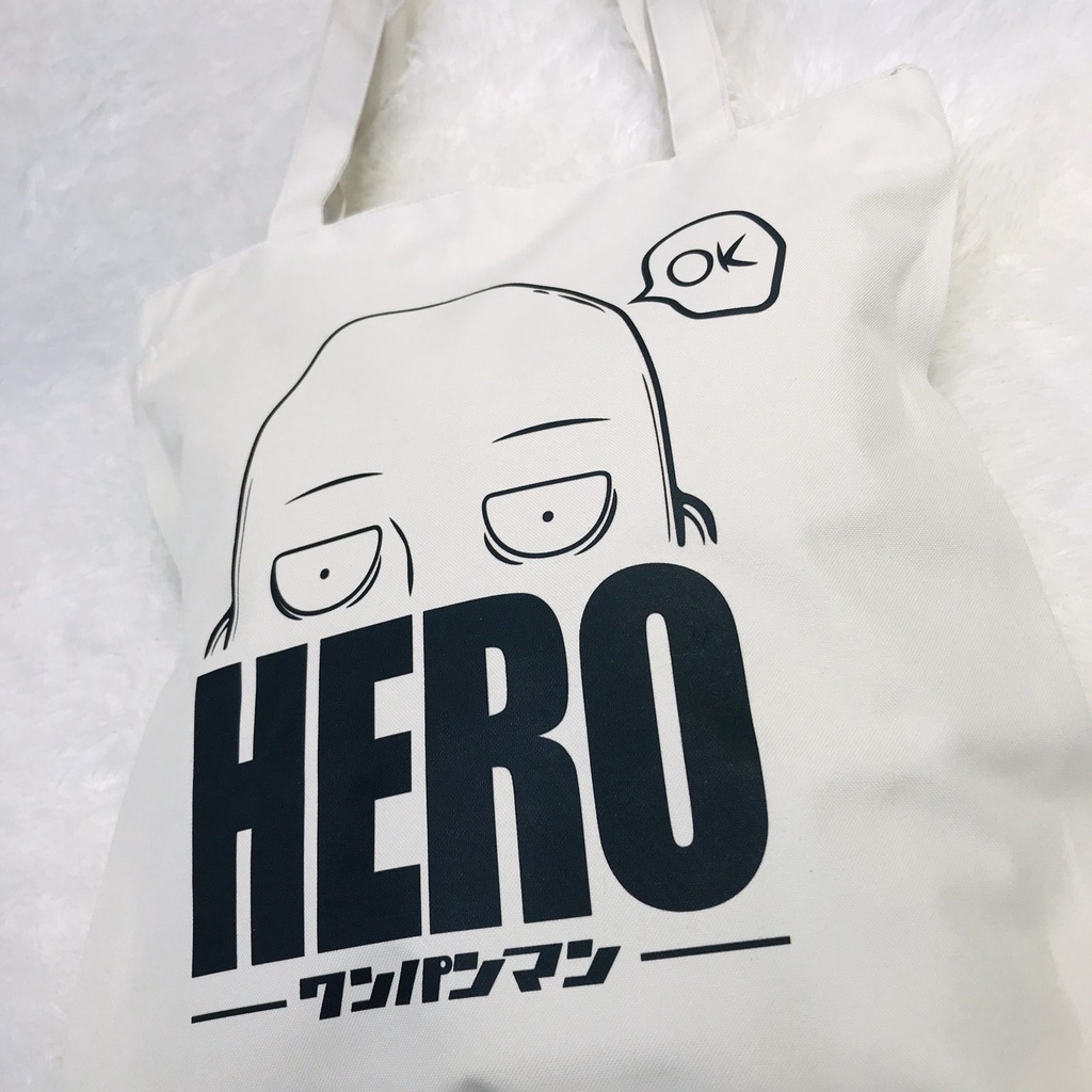 Totebag Saitama the Hero Anime Manga One Punch Premium Unisex