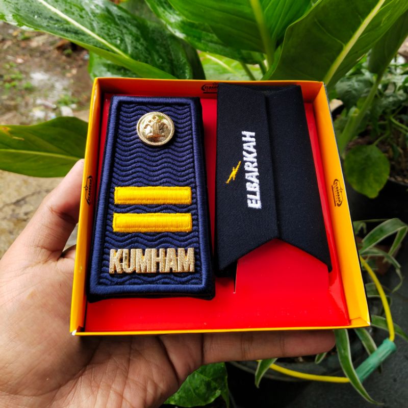 PANGKAT KUMHAM PDH 3a,3b,3c TERBARU WARNA ABU gold plated SUPER PREMIUM pangkat kumhan terbaru warna abu