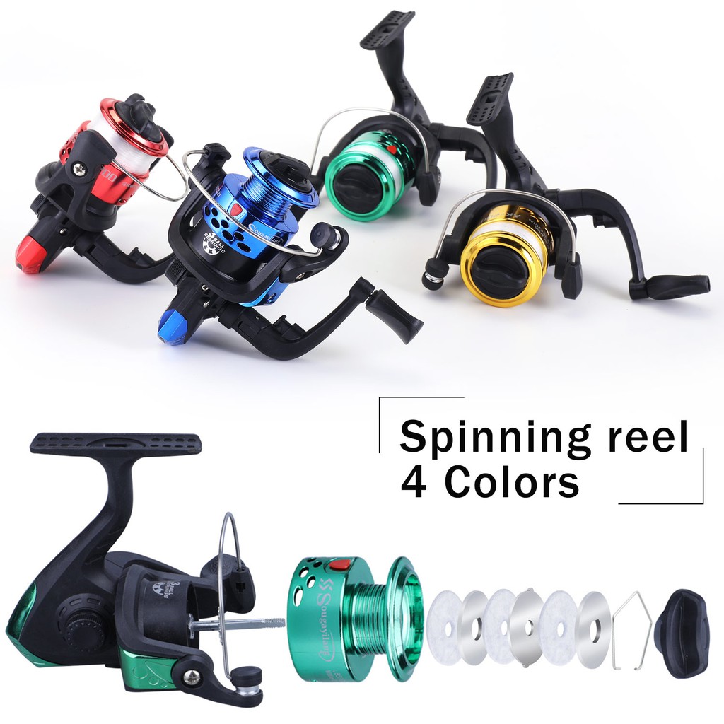 Sougayilang 6 Warna Spinning Reel Gagang Pancing Gagang yang Dapat Dipertukarkan Dilipat