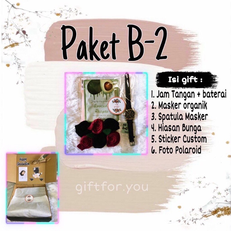 

Gift box | Kado Hadiah ulangtahun, wedding, Anniversary, graduation Paket B-2