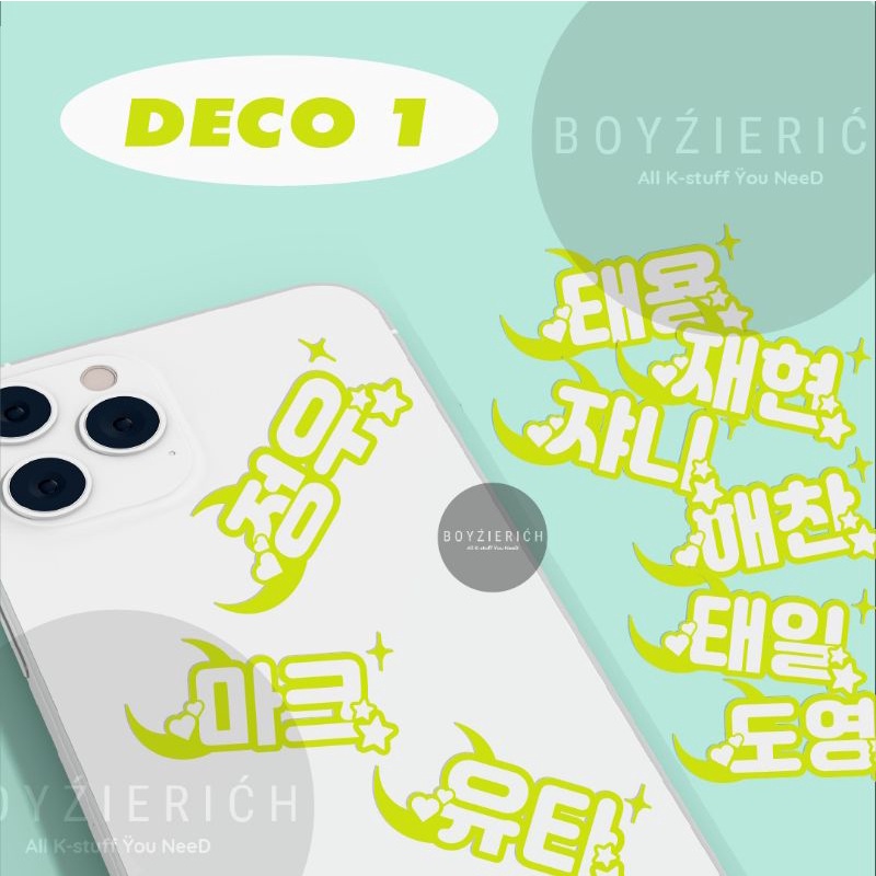 STICKER MINI DECO ILICHIL BOYS 127 STIKER HIASAN DEKORASI MINI