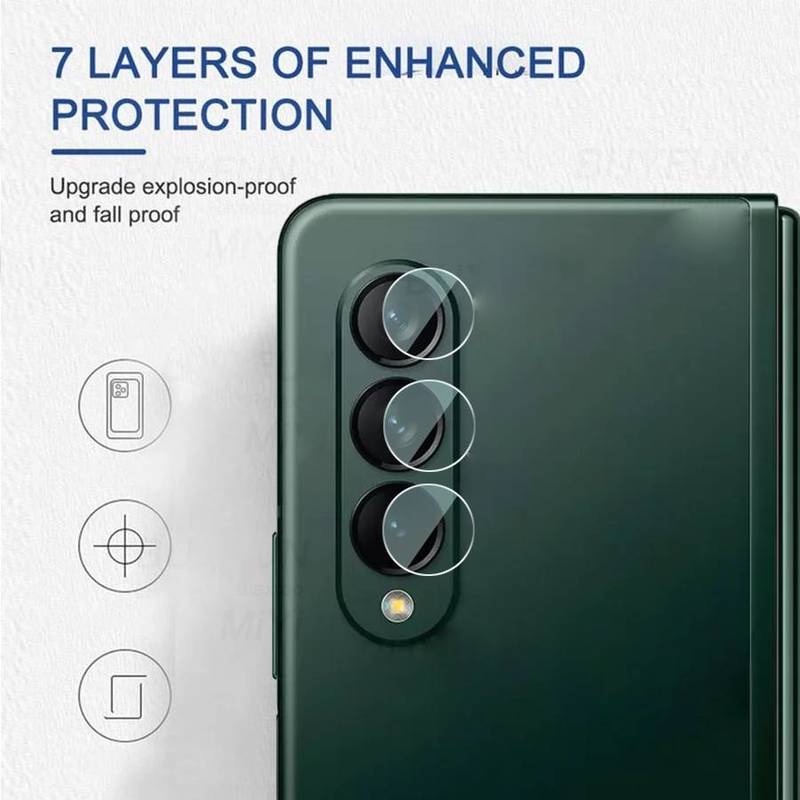 Pelindung Lensa Kamera Tempered Glass Anti Gores / Ledakan Untuk Samsung Z Fold 3